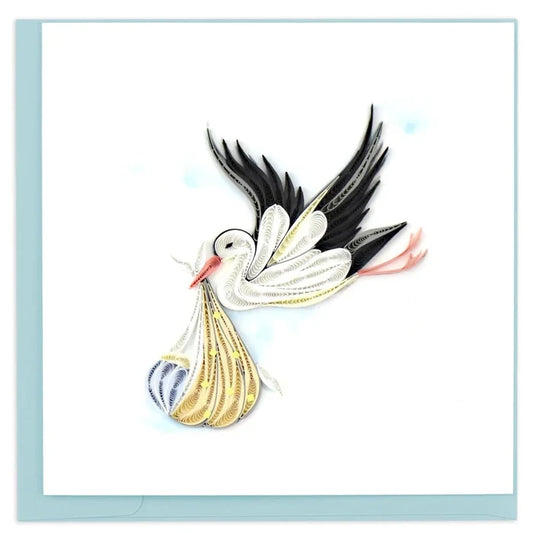 QUILLING CARD - Special Delivery Stork