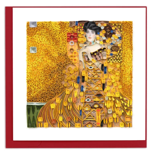 QUILLING CARD Artist Series - The Lady In Gold, Klimt