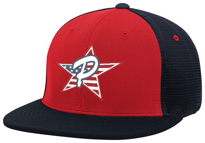 Red / Navy Mesh Hat