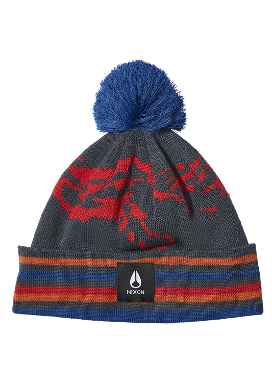 Ridge Pom Beanie - Navy / Multi