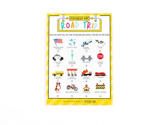 Road Trip Scavenger Hunt Pad Playtime Pad®