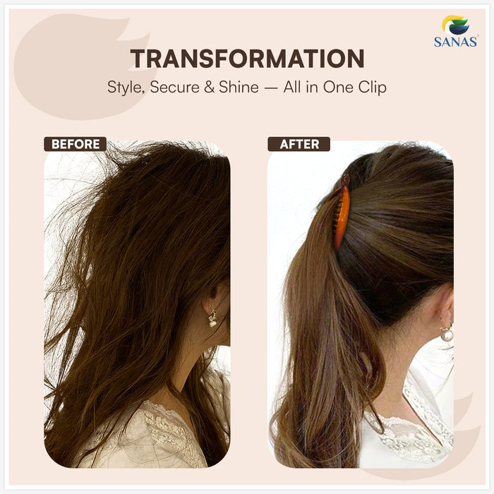 Acrylic Banana Hair Clips Hair Accessories For Women