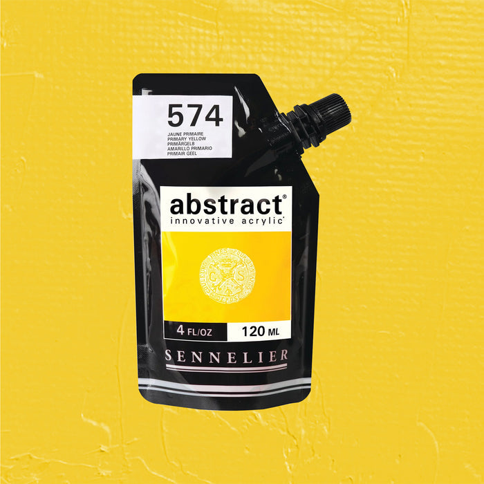 Sennelier Acrylic paint pouch in primary yellow