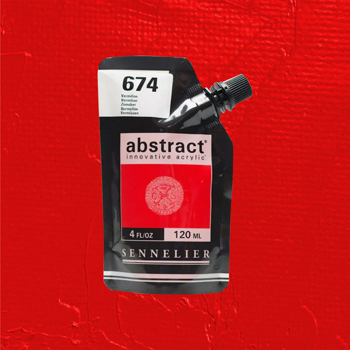 Sennelier Acrylic paint pouch in red