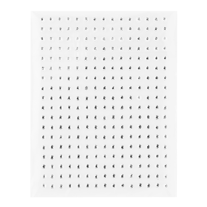 Silver Lining decal sheet: rows of small silver rhinestones