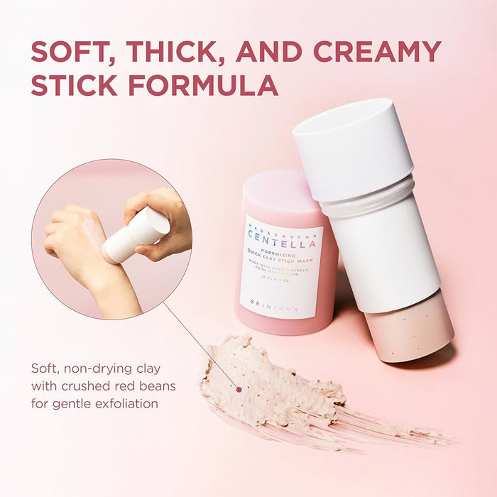 SKIN1004 Madagascar Centella Poremizing Quick Clay Stick Mask 27g. SKIN1004 قناع مدغشقر كينتيلا البوراميزي السريع - Princess Cosmetics Qatar