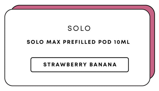 Solo Max Prefill 10mL Pod | Strawberry Banana-Image 1