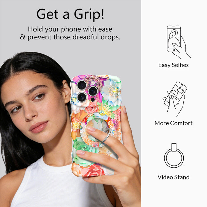 Spring Bouquet Hold It Fancy MagSafe Grip Ring â Spring Bouquet Hold It Fancy MagSafe Grip Ring â Paper Flower Phone Grip & Stand Watch your style bloom with the "Spring Bouquet" Hold It Fancy MagS...