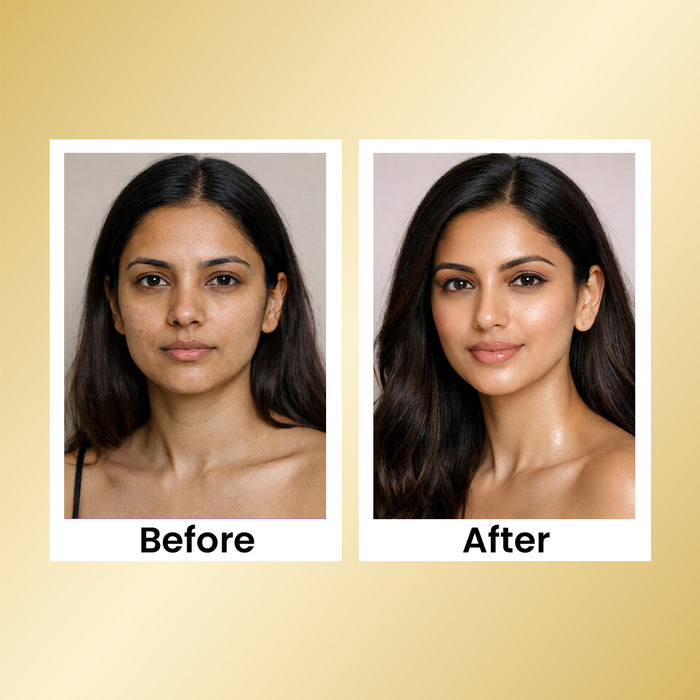 SPRING H2O Gold Facial Kit 60 gm 2 in 1 Formula Brightning+Repair 6 Step