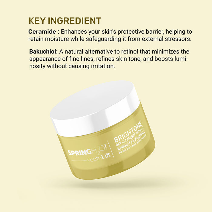 SPRING H2O Youth Lift brightone Day Cream Rebuilds Skin Barrier (50 ml)