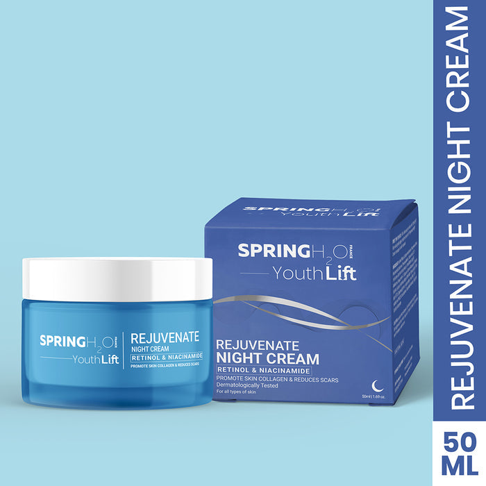 SPRING H2O Youth Lift Rejuvenate Night Cream, Skin Collagen & Reduces Scars (50 ml)