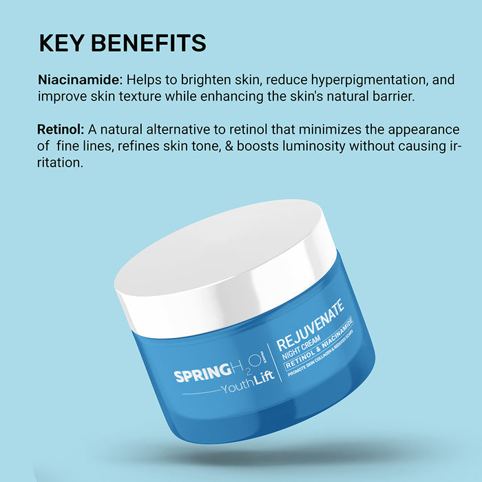SPRING H2O Youth Lift Rejuvenate Night Cream, Skin Collagen & Reduces Scars (50 ml)