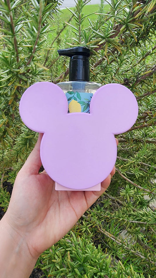 *STL FILE ONLY* Mouse Head Bath & Body Sanitizer Holder