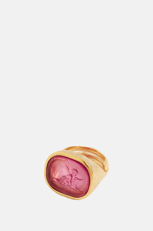 Soru Strength Talisman Ring Magenta.