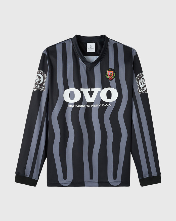 Stripe Soccer Jersey - Black