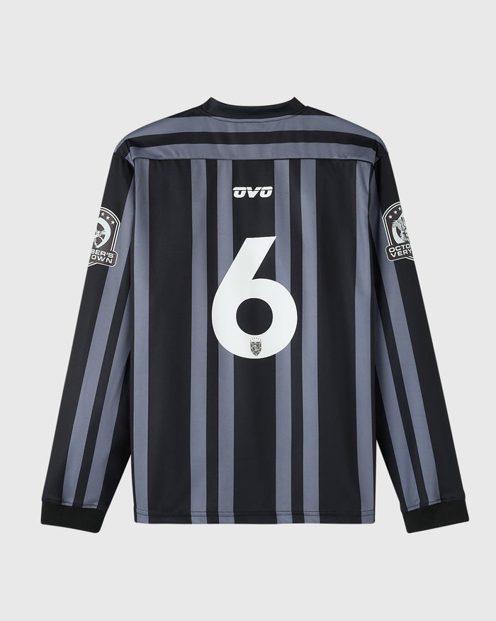 Stripe Soccer Jersey - Black