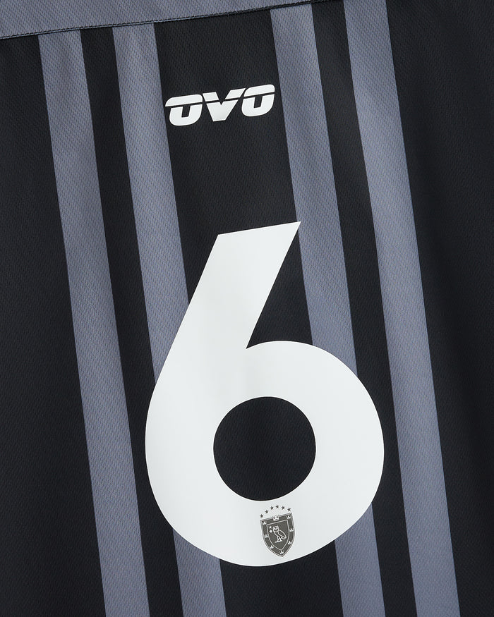 Stripe Soccer Jersey - Black