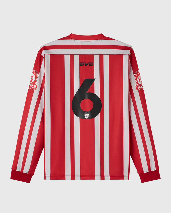 Stripe Soccer Jersey - Red