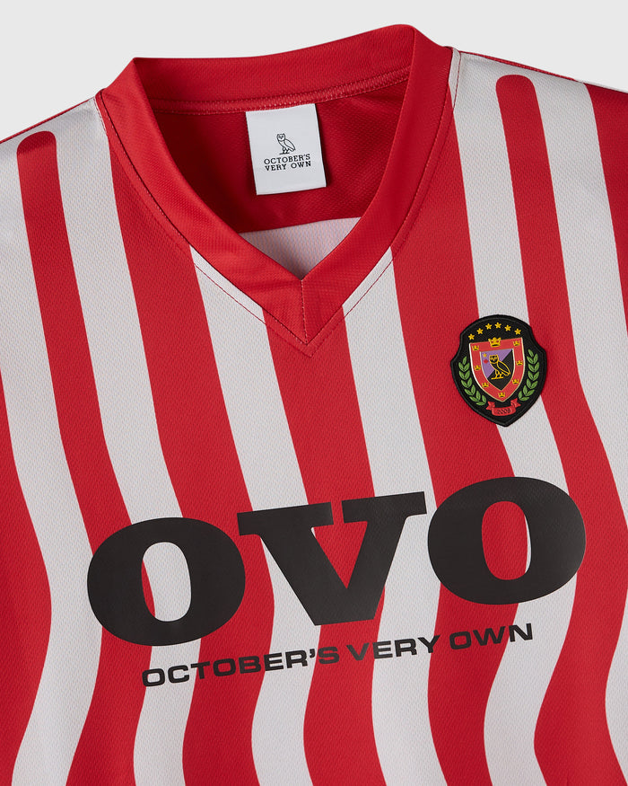 Stripe Soccer Jersey - Red