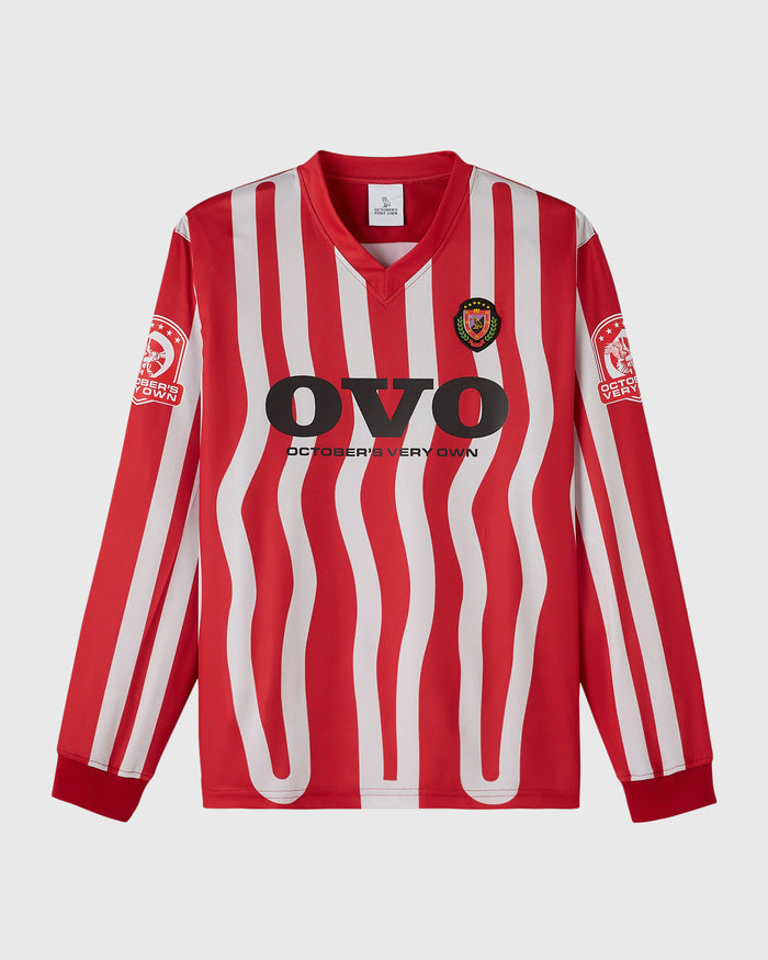 Stripe Soccer Jersey - Red