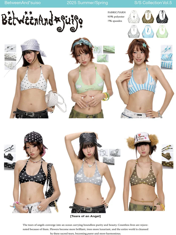 *Suiso swimwear collaboration bikini tops