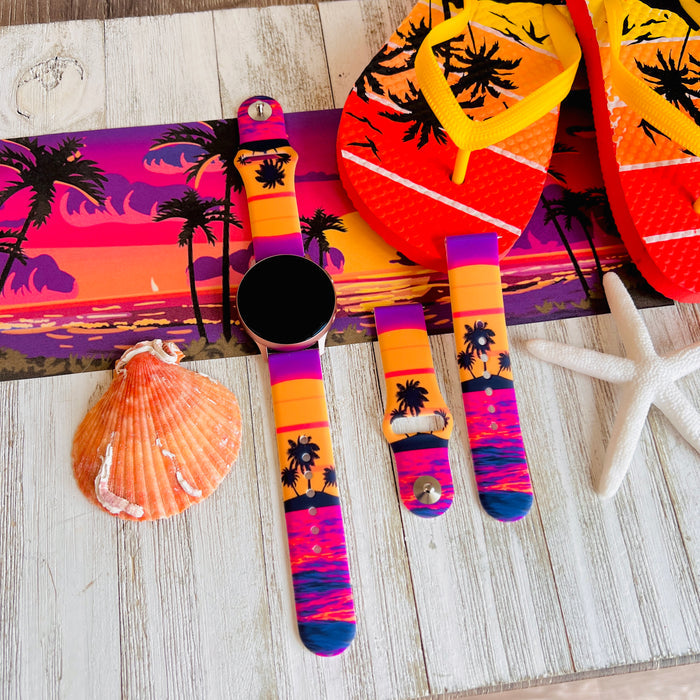 Summer Flashback Print Silicone Band For Samsung Watch