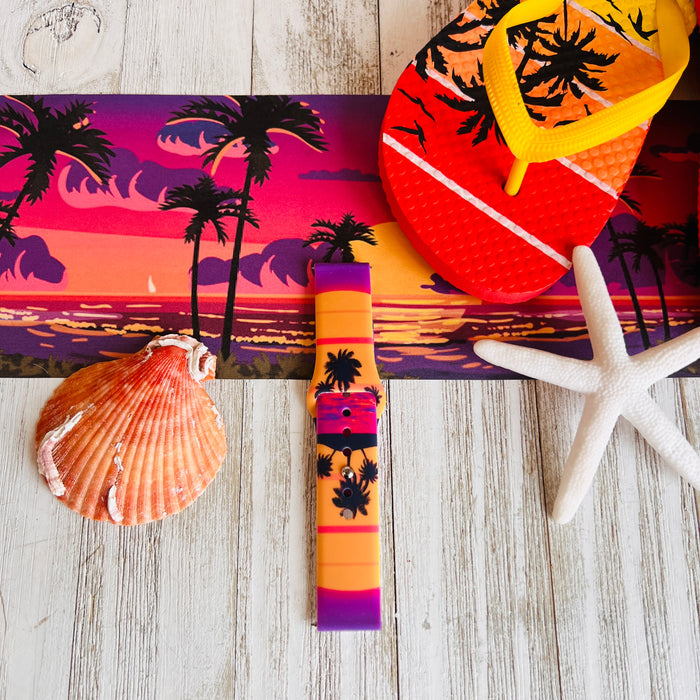 Summer Flashback Print Silicone Band For Samsung Watch