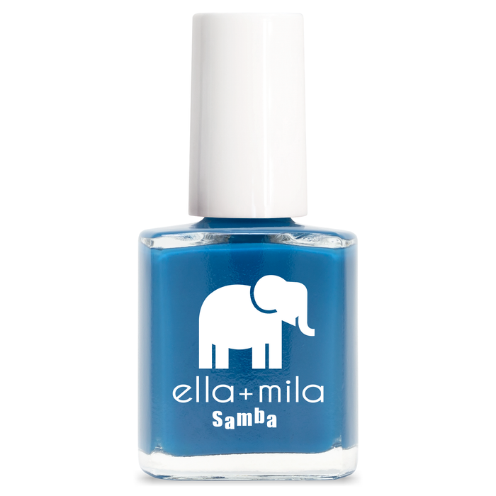 Summertime Sadness Egyptian cobalt blue nail polish bottle – ella+mila