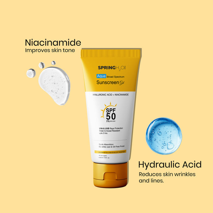 Sunscreen SPF 50 Hyaluronic Acid + Niacinamide | PA++++ UVB