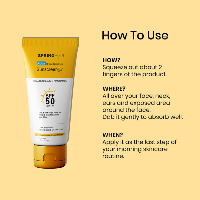 Sunscreen SPF 50 Hyaluronic Acid + Niacinamide | PA++++ UVB