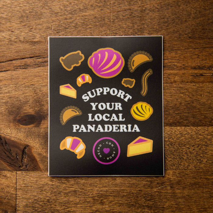 support your local panaderia sticker sew bonita