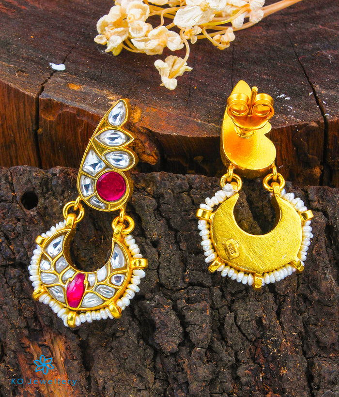 The Ada Silver Chand Bali Earrings