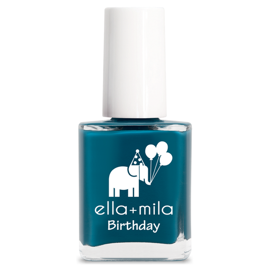 Third Time's a Charm sea blue green nail polish bottle – ella+mila Birthday