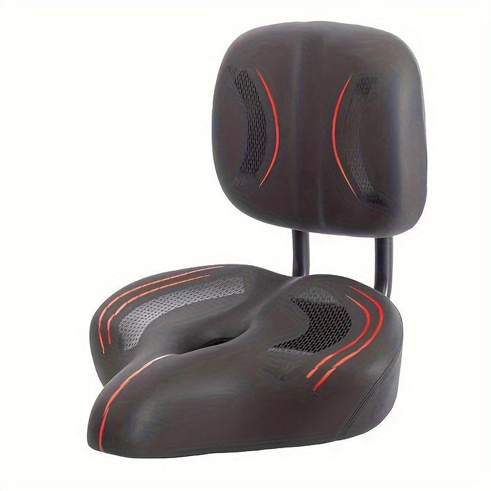 Three-Wheeled Electric Bike Saddle with Backrest