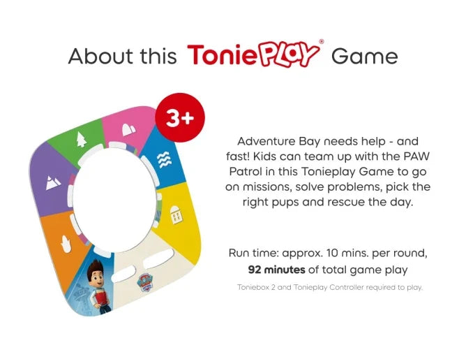 Toniese - Tonieplay - Paw Patrol: Adventure Bay Rescue Heroes - Details