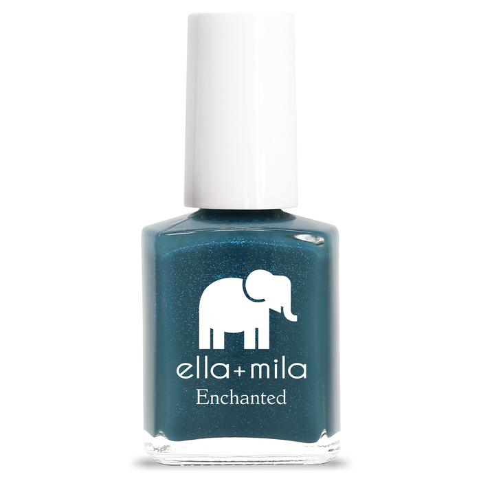 Twilight muted royal blue shimmer nail polish bottle – ella+mila Enchanted