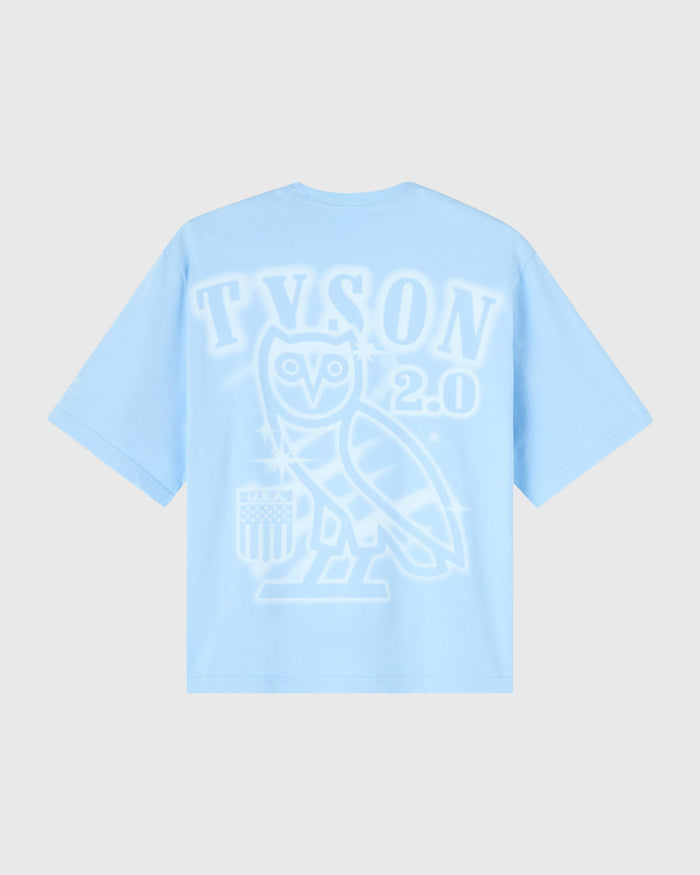 Tyson Airbrush Tee - Light Blue