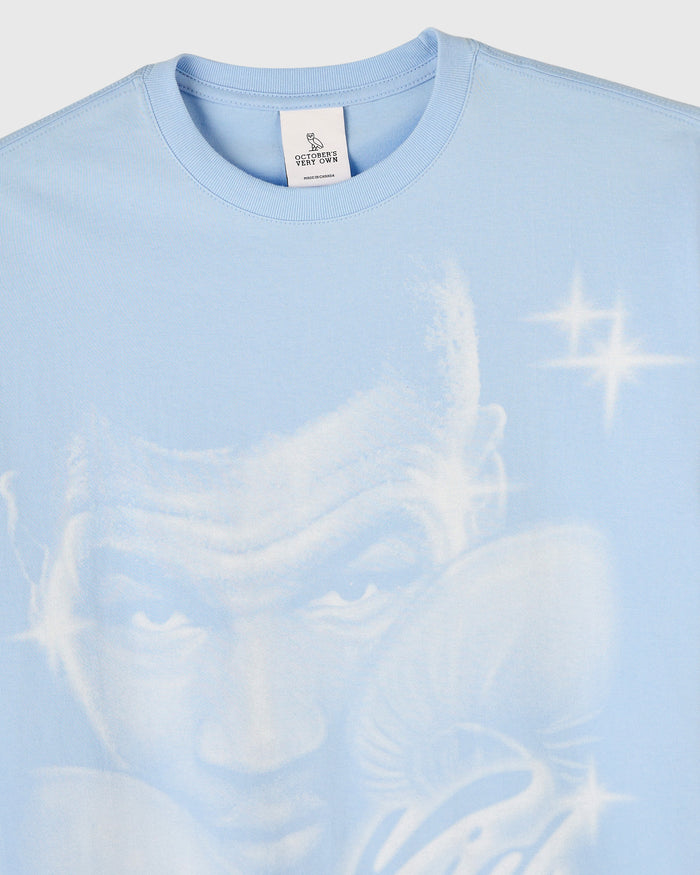 Tyson Airbrush Tee - Light Blue