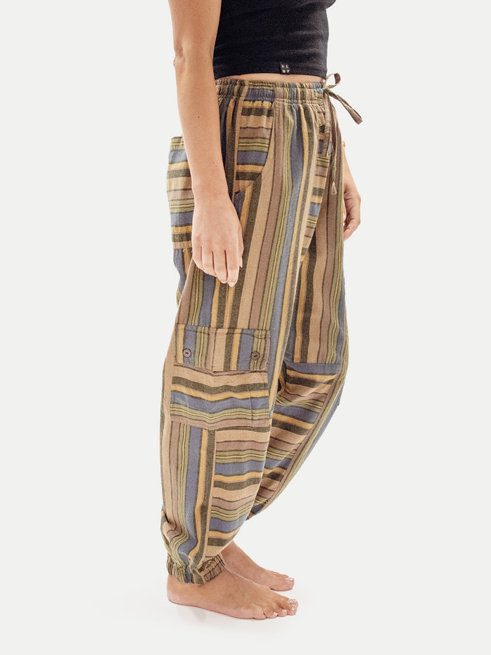 Unisex Cotton Cargo Pants | Sage-Image 2