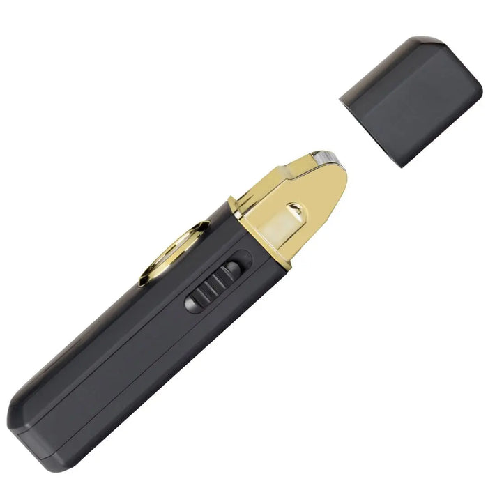 Uno Single Foil Shaver – Black | 120-Min Cordless, Gold Titanium - BUYBARBER.COM