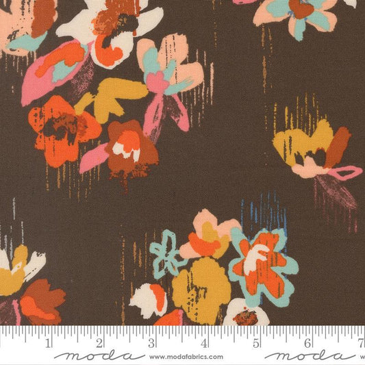 Walnut- Boho Haven Big Flowers- Fat Quarter