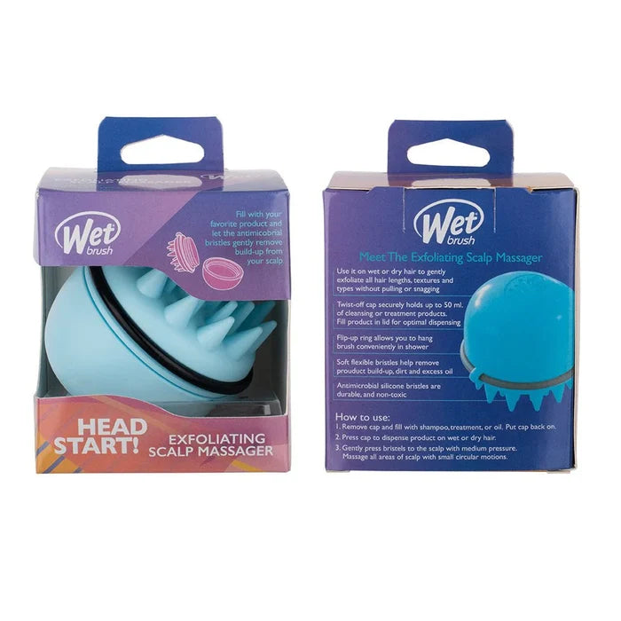 Wetbrush Exfoliating Scalp Massager Brush Blue