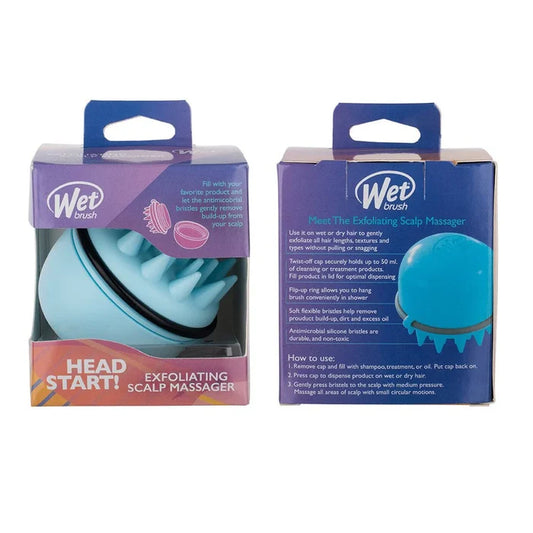 Wetbrush Exfoliating Scalp Massager Brush Blue