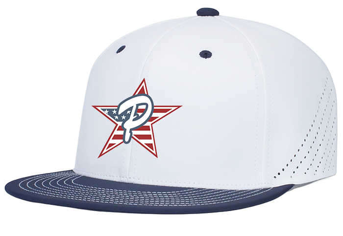 White & Navy Hat