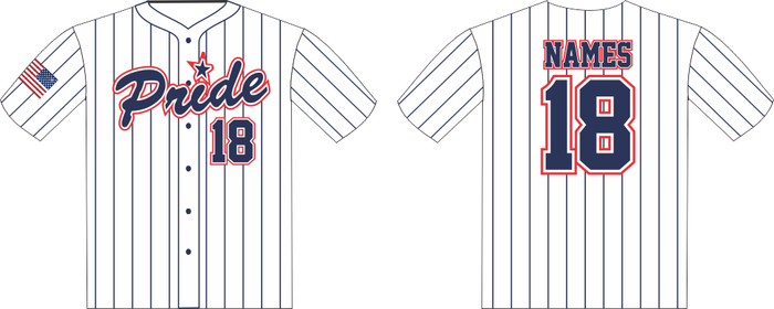 White Pinstripe Jersey