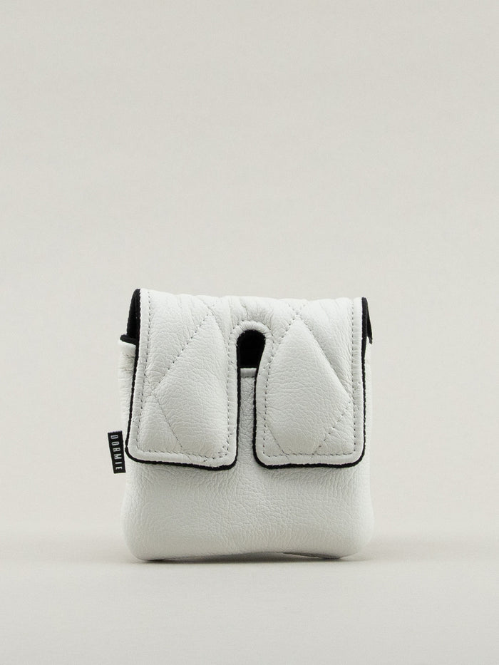 White Quilted Center Shafted Mallet Cover