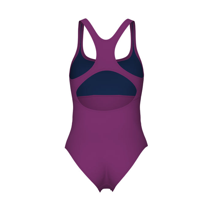 WOMEN'S ARENA SOLID SWIMSUIT CONTROL PRO BACK PURPLE WINE