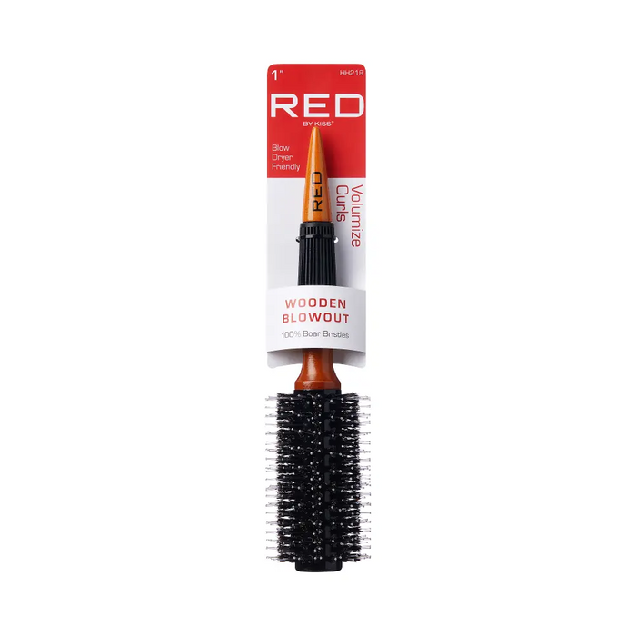Wooden Round Blowout Brush #Hh218
