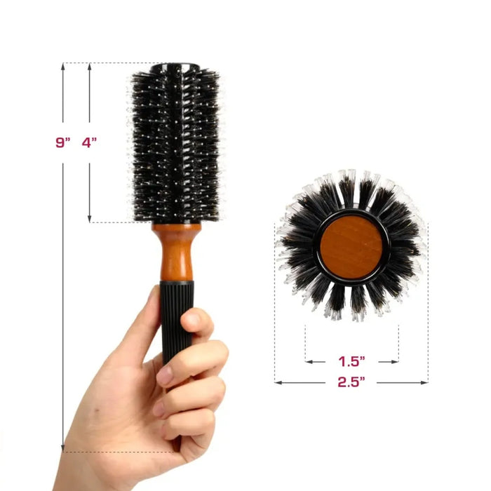 Wooden Round Blowout Brush #Hh219