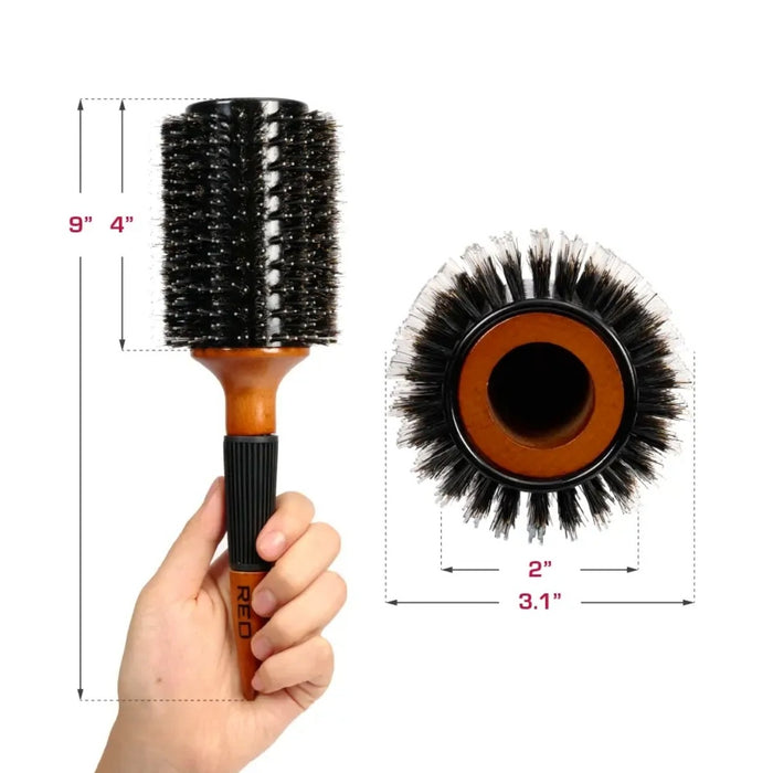Wooden Round Blowout Brush #Hh220